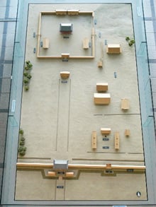 胆沢城1/100復元模型